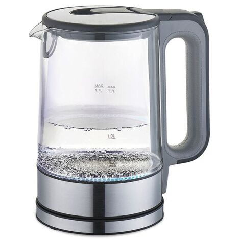 Bollitore elettrico maestro mr-053-vetro grigio 1,7 l 2200 w (1/3)