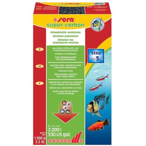 Sera Super Carbon - Carbone Attivo Per Acqua Dolce E Marina - Formato: 1 Kg (1/3)