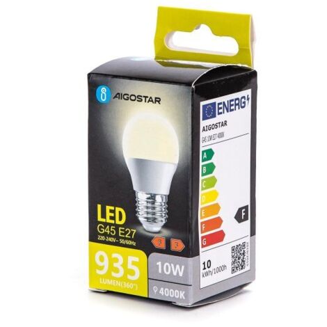 Lampadina aigostar g45 10W 4000K LED (1/5)