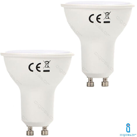 LAMPADINA LED GU10 4W 6400K BIANCO FREDDO A+ A5 2 PEZZI (1/5)