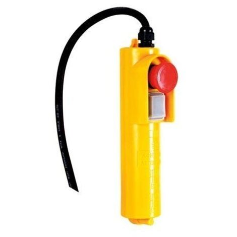 Toolland Telecomando per paranco elettrico 230V, comando cablato con cavo da 1,5m e pulsante di emergenza, compatibile con paranchi elettrici, gru girevoli e paranchi mobili, altezza di sollevamento (1/4)