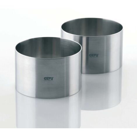 Accessorio cucina gefu forma anelli dessert acciaio 7 cm 2 pz (1/5)