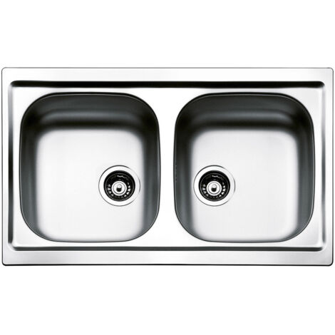Lavello smeg lyp792 acciaio inox 79x50 cm 2 vasche (1/2)