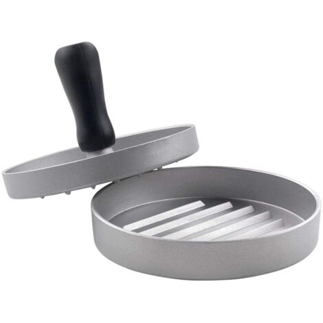 Metaltex 251726000 Pressa per Hamburger, Alluminio, Argento/Nero (1/5)