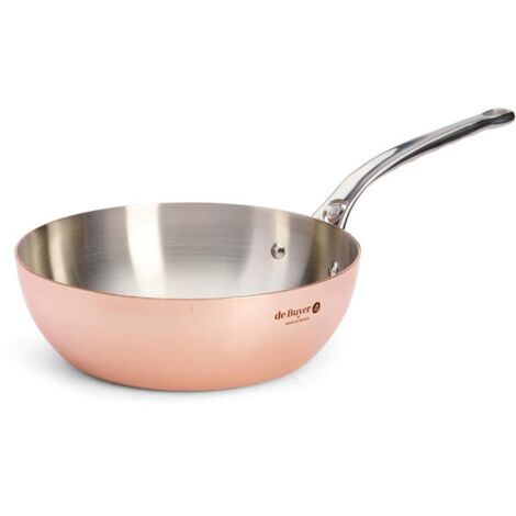 De Buyer Prima Matera Pentolino Rame-Inox 24cm Conico per Induzione (1/4)
