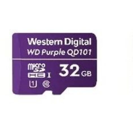 Scheda microSD Western Digital wd purple sc qd101 32 GB resistenza (1/2)