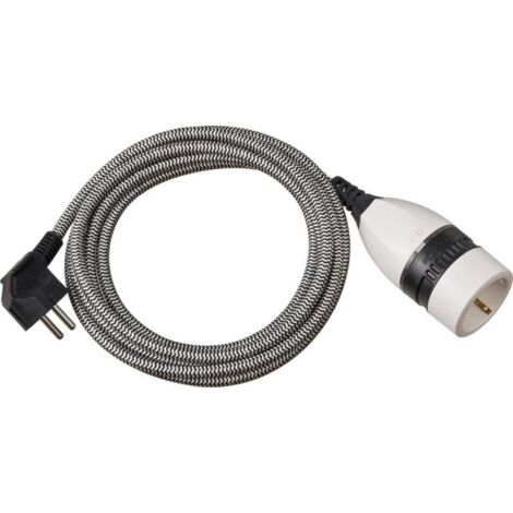 Brennenstuhl 1161830020 Alimentazione Prolunga Bianco, Nero 5.00 m H05VV 3G 1,5 mm² (1/6)