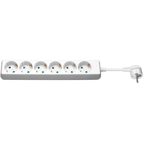 Goobay 38840 base multipla 5 m 6 prese AC Interno / esterno Bianco (1/5)