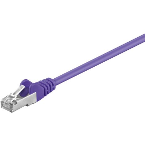 CAT 5e cavo patch, SF/UTP, viola, 1,5 m, conduttore di alluminio placcato di rame (CCA). Lunghezza del Cavo 1.5 m
