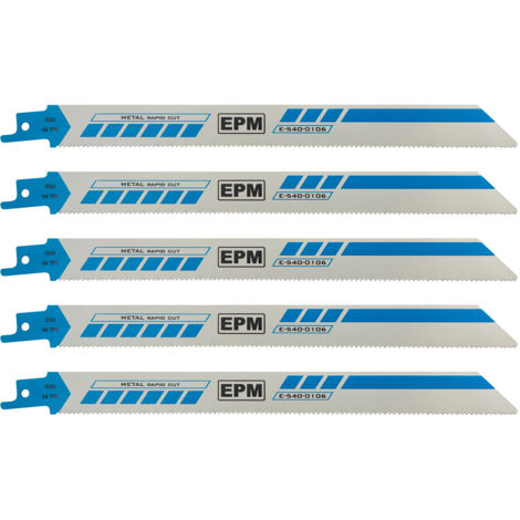 LAMA PER SEGA ALTERNATIVA 225MM 14TPI METALLO S1122B 5 PZ - E-540-0106 (1/3)