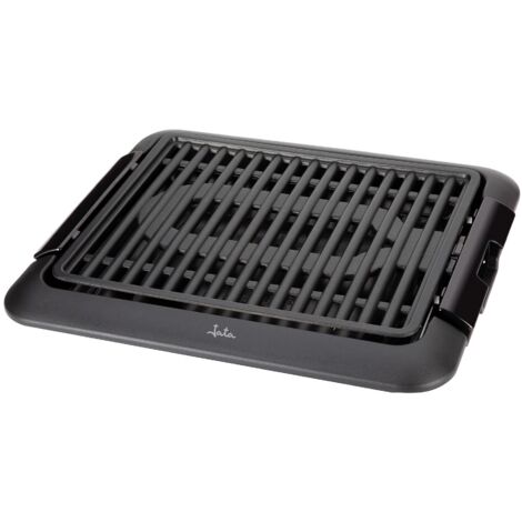 JATA Barbecue elettrico per interni, senza fumi e odori, completamente rimovibile, vassoio per raccogliere le salse Facile da pulire Antiaderente (1/5)