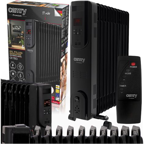 Radiatore ad olio Adler Camry 11RIBS 2500W Nero [CR 7813] (1/5)
