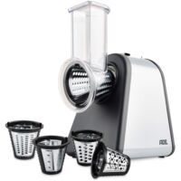 ADE KA 1802 Grattugia elettrica 500 W Nero, acciaio inox