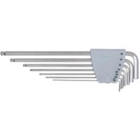 Kstools Set di chiavi Allen extra lunghe in acciaio brillante 7 pezzi