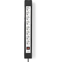 Branch contact earthed plug type f cee 77 8 way 300 m 3680 w 16 a type of grounding side contact 230 v ac 5060 hz outlet angle 45 - h05vv f 3g15mm on off button black 45630421 45630421 4563