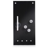 Lavagnetta Magnetica in Vetro 20x40cm Nera