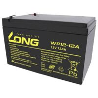 Long WP12-12A/F2 WP12-12A/F2 Batteria al piombo 12 V 12 Ah Piombo-AGM (L x A x P) 151 x 98 x 98 mm Spina piatta 6,35 mm