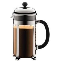 Bodum Chambord Nero, Cromo, Trasparente