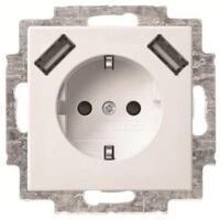 BUSCH-JAEGER 20 EUCB2USB-914 SCHUKO USB-STECKDOSE, 2-FACH, ALPINWEI (2CKA002011A6266)