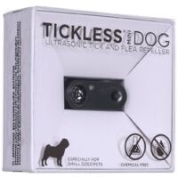 Tickless Mini Dog Anti-Pulci Ricaricabile, Nero, Dimensioni 38x16.5x15.6 mm, 1 Pezzo