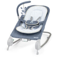 Ingenuity Happy Belly Rock-to-Bounce Blu Chambray