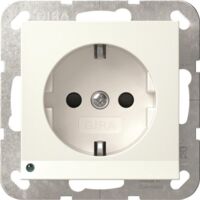 Gira 417003 presa elettrica bianca con LED di orientamento