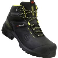 Heckel MACCROSSROAD 3.0 S3 HIGH 6731343 Stivali di sicurezza S3 Taglia delle scarpe (EU): 43 Nero, Giallo 1 Paio/a