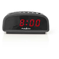 Nedis CLDK008BK Orologio digitale nero con LED rosso