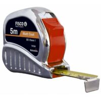 Metro a nastro TRI-MATIC da 8 m x 25 mm con custodia in ABS e ritorno automatico.