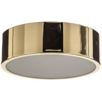 Lamkur Plafoniera Kimban di metallo, Ø 26 cm, oro