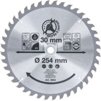 Lama per sega circolare con punte in metallo duro Ø 254 x 30 x 3,2 mm 40 denti