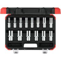 R61003114 Set di chiavi a bussola 1/2" 6 facce 10-32 mm 14 pezzi