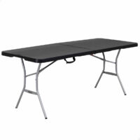 Tavolo Pieghevole Lifetime Nero 183 x 73 x 76 cm