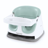 INGENUITY Seggiolino rialzato 2 in 1 con vassoio di stoccaggio integrato, nebbia, da 6 mesi