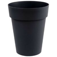 Vaso EDA Grigio Antracite Grigio scuro Plastica Rotondo Ø 44 x 53 cm 44 x 44 x 53 cm