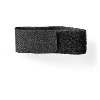 Gestione dei cavi gancio e anello bloccato 6 pezzi nylon nero