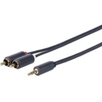 Vivolink PROMJRCA5 cavo de audio 5 m 3,5 mm 2 x RCA Nero