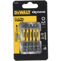 PUNTA A IMPATTO DEWALT PZ1x50 5 pezzi. TORSIONE A IMPATTO ESTREMA