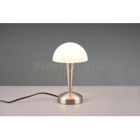 CANARIA LAMPADA DA TAVOLO METALLO ACCIAIO E VETRO SATINATO TOUCH CON LAMPADINE DIMMERABILE INCLUSA ATTACCO E14 4,9W 470lm, 3000K H. 26,5CM