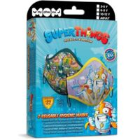 Mascherina Igienica in Stoffa Riutilizzabile Super Zings Premium 10-12 Anni