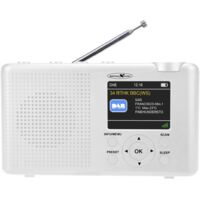 Reflexion TRA23DAB/WH Radio da tavolo DAB+, DAB, FM DAB+, FM ricaricabile Bianco
