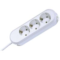 Bachmann 387271 Multipresa 3 scomparti Bianco Schuko 1 pz.