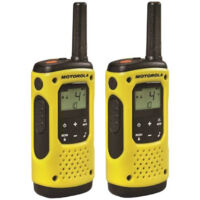 Motorola tlkr t92h20 coppia gialla walkie talkie impermeabile 10 km di portata