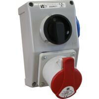 Kit di installazione IP44 con sezionatore OI, 16 A, 3P+N+PE, pressacavo M25 ZI22\R211
