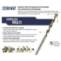 Punta trapano Irwin cordless multi multi materiali 110 mm