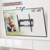 Supporto TV inclinabile fino a 65" - VESA 400x400 - max 50kg - distanza dal muro 2,8cm