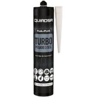 Adesivo polimerico elastico rapido “Fija + Plus Turbo” per interni ed esterni, bianco (290 ml)