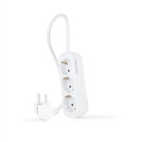 Base Multipla 3 Prese Cavo 1,4m Bianco 10.38.0003-ns