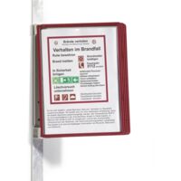 Durable 591403 Pannello espositivo Rosso (L x A x P) 325 x 360 x 260 mm DIN A4