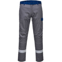PORTWEST - Pantaloni multinorma Bizflame grigio / blu
